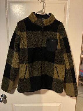 Lucky Brand Green Plaid Fleece